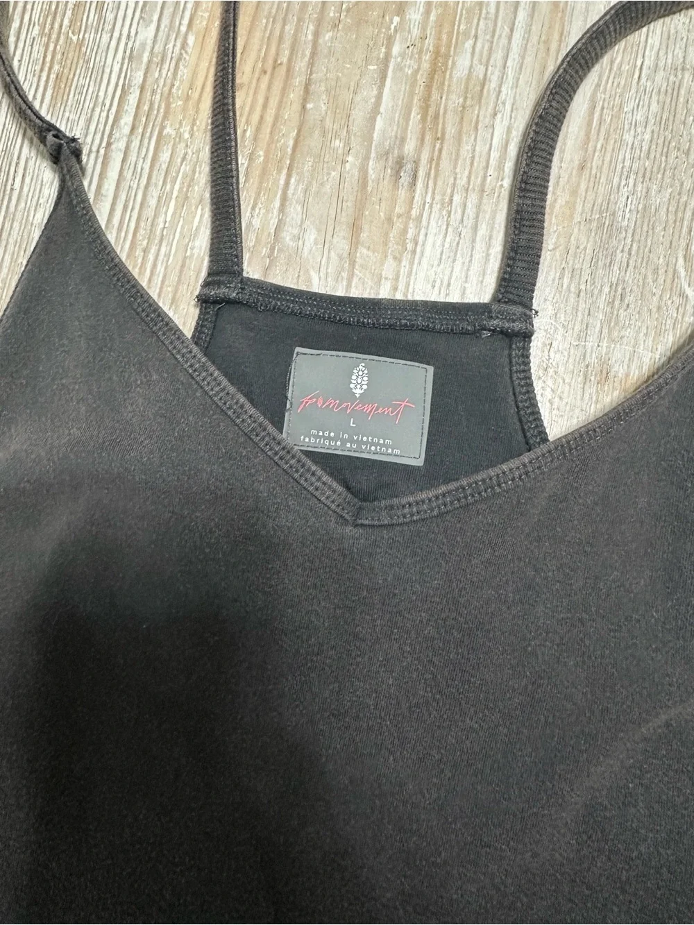 Free People Movement Hot Shot Onesie Washed Black Sleeveless Jumpsuit Sz L